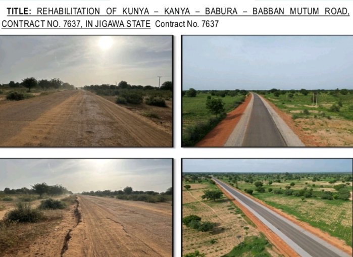 REHABILITATION OF KUNYA – KANYA – BABURA – BABBAN MUTUM ROAD,CONTRACTNO. 7637, IN Kano and  JIGAWA STATE